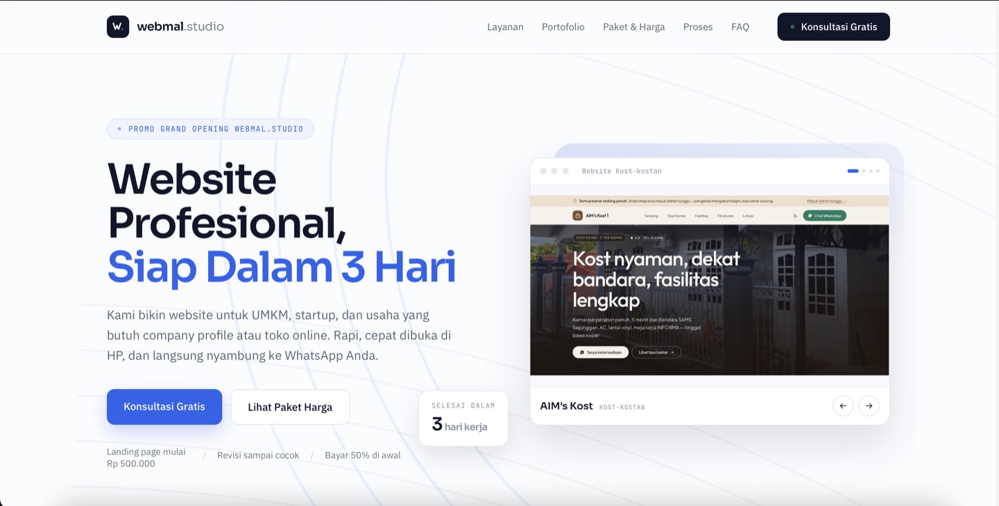 webmal.studio website